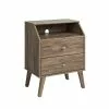 Prepac Milo 2-Drawer Night Stand With Angled Top - Drifted Gray -Prepac Shop 330768950 MainImage 001
