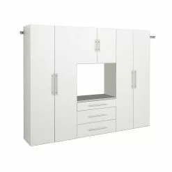 Prepac HangUps 4-Piece Storage Cabinet Set - 90-in - White -Prepac Shop 330768952 MainImage 001