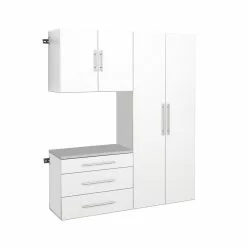 Prepac HangUps 3-Piece Storage Cabinet Set - 60-in - White -Prepac Shop 330768955 MainImage 001