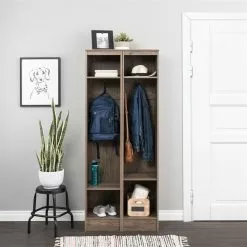 Prepac Narrow Entryway Organizer - Drifted Gray