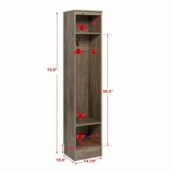 Prepac Narrow Entryway Organizer - Drifted Gray -Prepac Shop 330768956 AlternateImage6