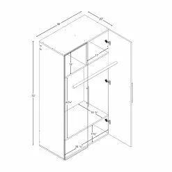 Prepac HangUps Wardrobe - White -Prepac Shop 330768973 AlternateImage3