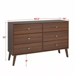 Prepac Milo 6-Drawer Dresser - Cherry -Prepac Shop 330768976 AlternateImage7