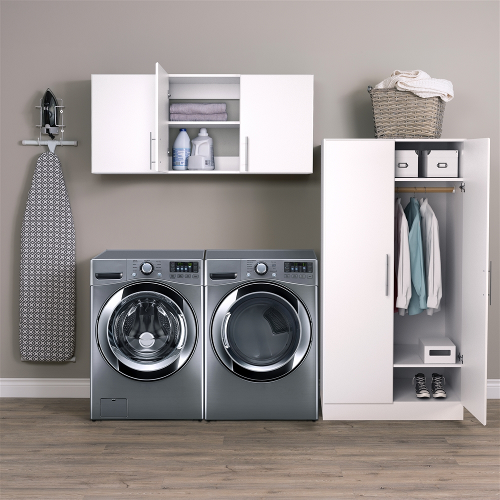 Prepac Elite 2-Piece Storage Set - 86-in - White 4 Prepac Elite 2-Piece Storage Set - 86-in - White - Image 2