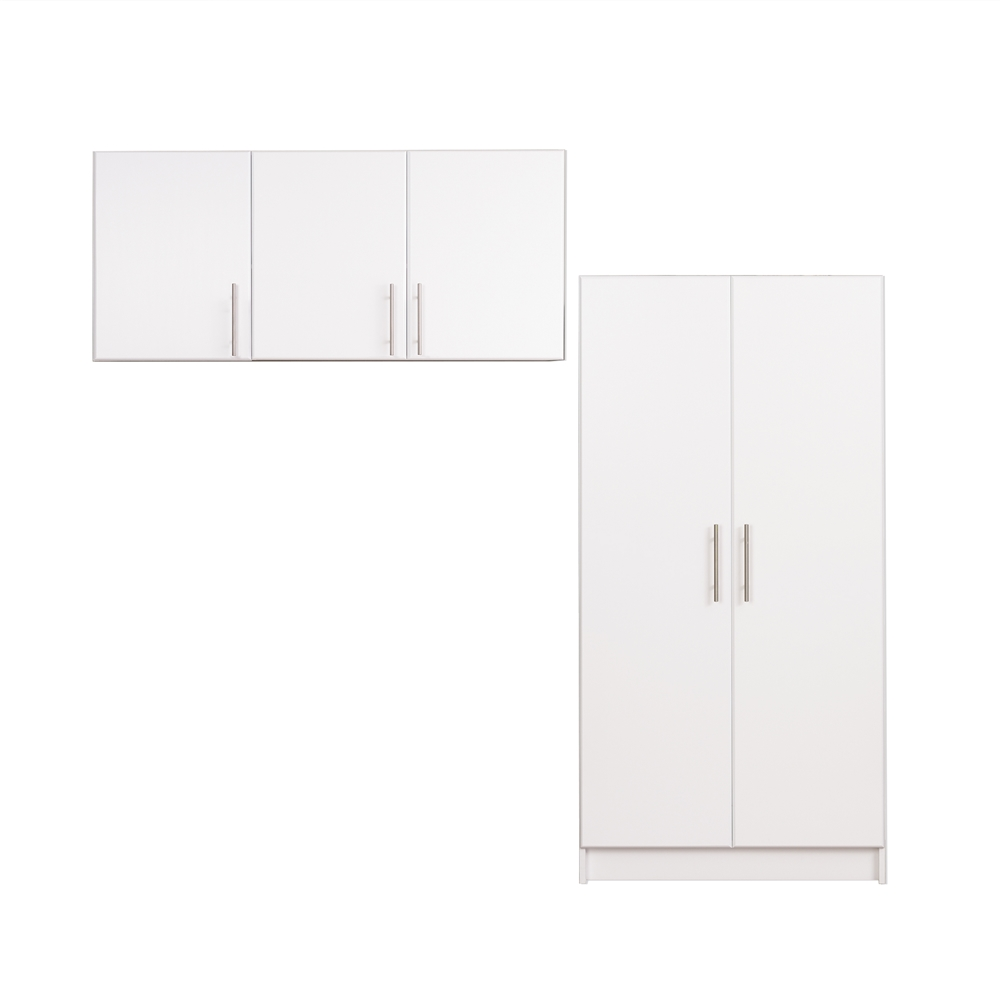 Prepac Elite 2-Piece Storage Set - 86-in - White 5 Prepac Elite 2-Piece Storage Set - 86-in - White - Image 3