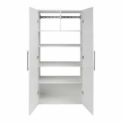 Prepac HangUps 3-Piece Storage Cabinet Set - 108-in - White 12 Prepac HangUps 3-Piece Storage Cabinet Set - 108-in - White -Prepac Shop 330768979 AlternateImage4