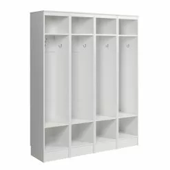 Prepac Narrow Entryway Organizer - Set Of 4 - White