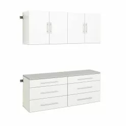 Prepac HangUps 4-Piece Storage Cabinet Set - 60-in - White -Prepac Shop 330768984 MainImage frCA
