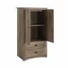 Prepac Salt Spring Armoire - 58-in X 31-in - Drifted Gray -Prepac Shop 330768987 AlternateImage4