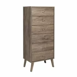 Prepac Milo Tall 6-Drawer Chest - Drifted Gray -Prepac Shop 330768995 MainImage frCA