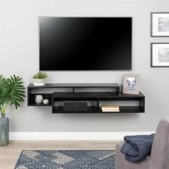 Prepac Black Wall-Mounted Console 18 Prepac Black Wall-Mounted Console -Prepac Shop 330781044 AlternateImage2