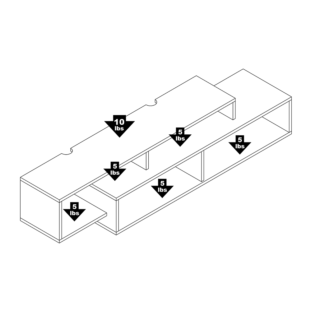 Prepac Black Wall-Mounted Console 5 Prepac Black Wall-Mounted Console - Image 3