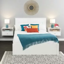 Prepac Floating Bedroom Set Of 2 White Hanging Nightstand -Prepac Shop 330793070 AlternateImage3