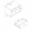 Prepac Floating Bedroom Set Of 2 White Hanging Nightstand -Prepac Shop 330793070 AlternateImage4