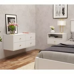 Prepac Floating Bedroom White Hanging Dresser And Nightstand Set 13 Prepac Floating Bedroom White Hanging Dresser And Nightstand Set -Prepac Shop 330793071 AlternateImage1