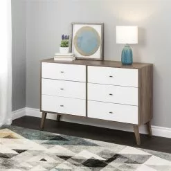Prepac Milo Drifted Grey/white 6-drawer Double Dresser 14 Prepac Milo Drifted Grey/white 6-drawer Double Dresser -Prepac Shop 330847753 AlternateImage2