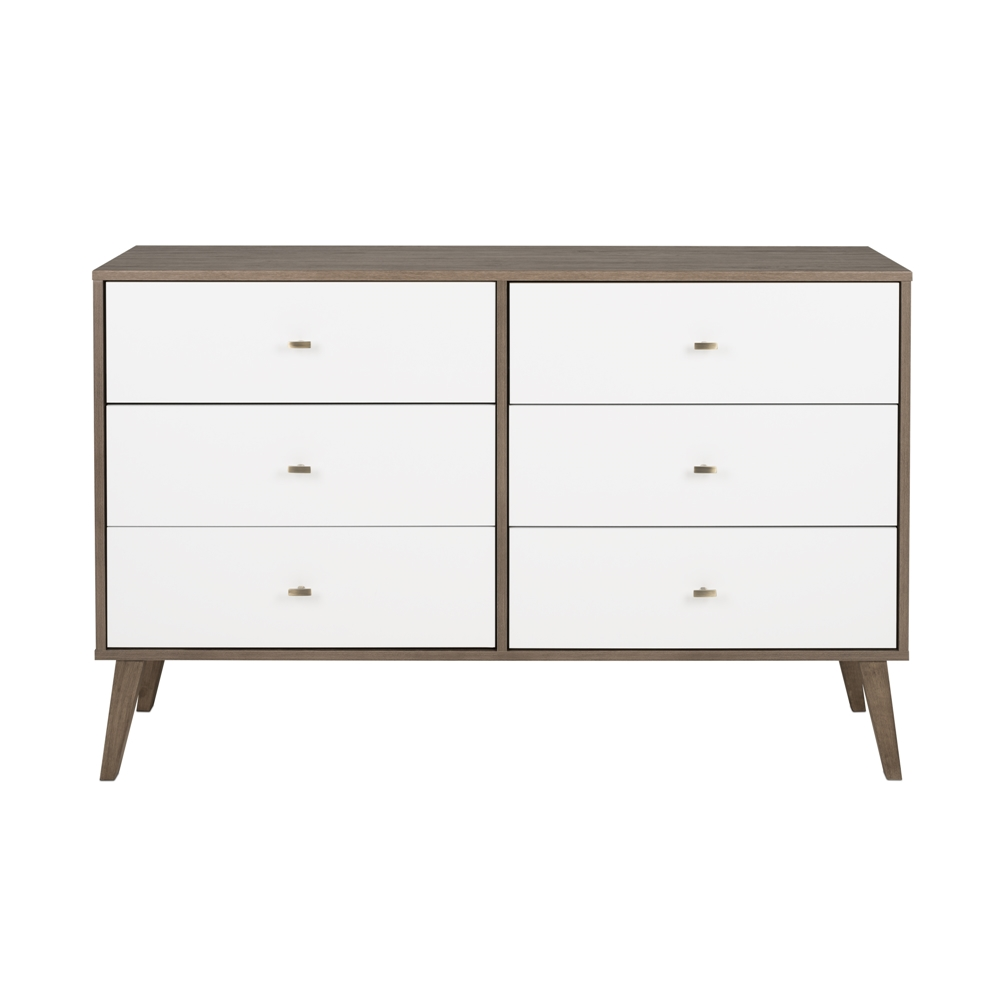Prepac Milo Drifted Grey/white 6-drawer Double Dresser 11 Prepac Milo Drifted Grey/white 6-drawer Double Dresser - Image 9