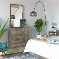 Prepac Milo Drifted Grey 4-drawer Combo Dresser -Prepac Shop 330847755 AlternateImage4