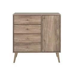Prepac Milo Drifted Grey 4-drawer Combo Dresser -Prepac Shop 330847755 MainImage 001