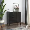 Prepac Milo Black 4-drawer Combo Dresser -Prepac Shop 330847756 AlternateImage3