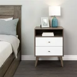 Prepac Milo Drifted Grey/White Nightstand -Prepac Shop 330847757 AlternateImage1