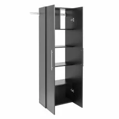 Prepac HangUps 24-in X 72-in Black Composite Wood Large Storage Cabinet -Prepac Shop 330915425 AlternateImage1