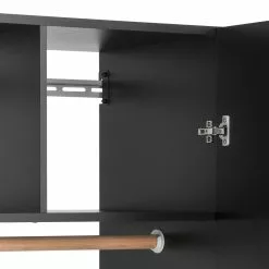 Prepac HangUps 36-in X 72-in Black Composite Wood Wardrobe -Prepac Shop 330915426 AlternateImage7