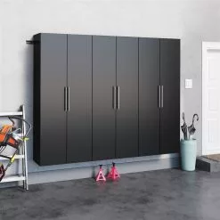 Prepac HangUps 90-in X 72-in Black Composite Wood - Storage Set J (3-Pack) -Prepac Shop 330915432 AlternateImage2