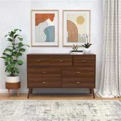 Prepac Milo Cherry Pine Contemporary 7-Drawer Dresser -Prepac Shop 330928837 AlternateImage2