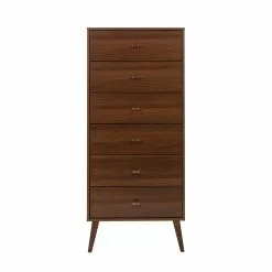 Prepac Milo Cherry Pine Contemporary 6-Drawer Tall Chest -Prepac Shop 330928841 AlternateImage3