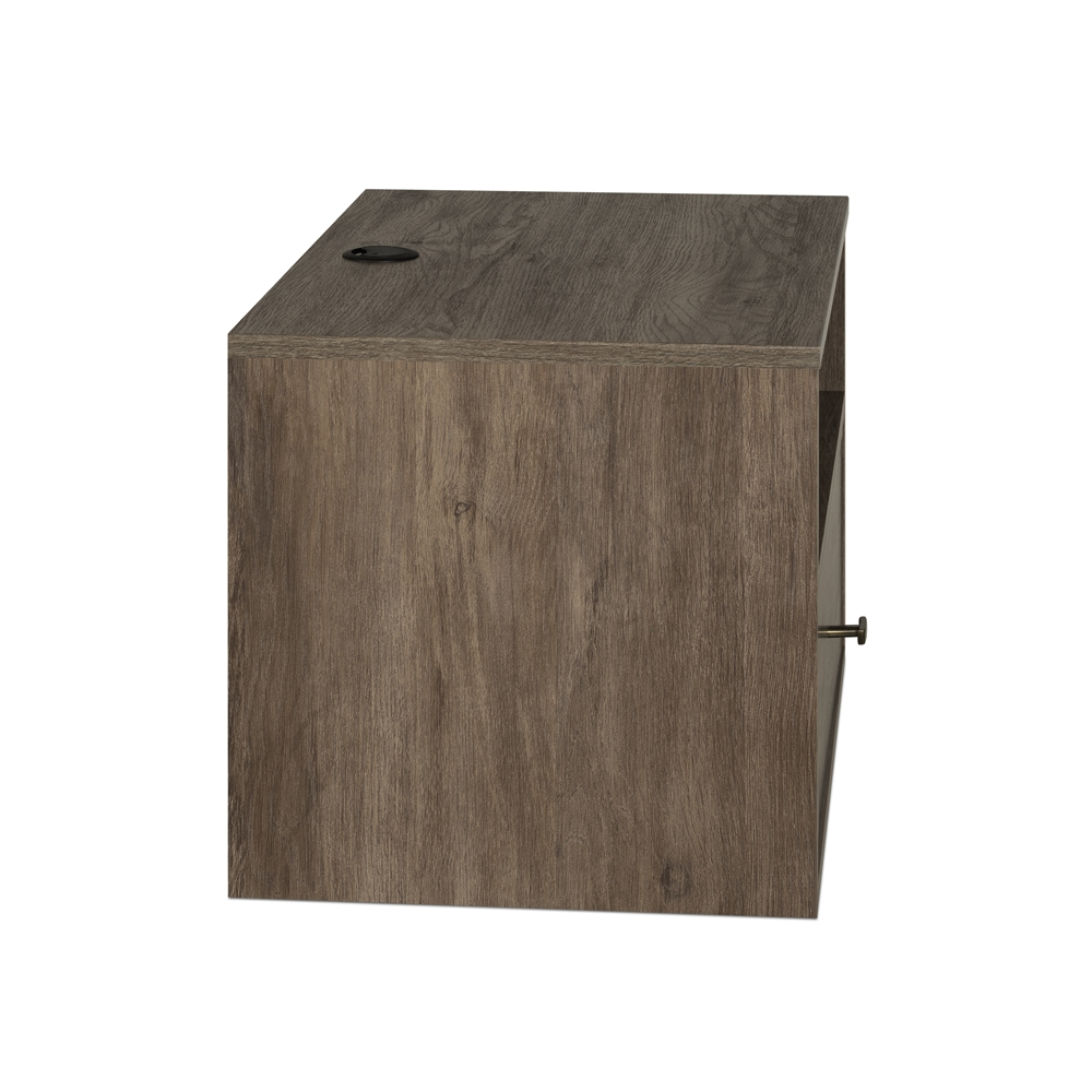 Prepac Drifted Grey Pine Nightstand With Open Shelf 4 Prepac Drifted Grey Pine Nightstand With Open Shelf - Image 2