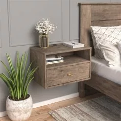Prepac Drifted Grey Pine Nightstand With Open Shelf 14 Prepac Drifted Grey Pine Nightstand With Open Shelf -Prepac Shop 331062693 AlternateImage5