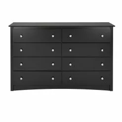 Prepac Sonoma Black Pine 8-Drawer Double Dresser -Prepac Shop 331062694 MainImage 001