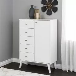 Prepac Milo White Pine 5-Drawer Combo Dresser 16 Prepac Milo White Pine 5-Drawer Combo Dresser -Prepac Shop 331062696 AlternateImage5