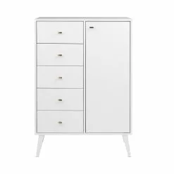 Prepac Milo White Pine 5-Drawer Combo Dresser 15 Prepac Milo White Pine 5-Drawer Combo Dresser -Prepac Shop 331062696 MainImage 001