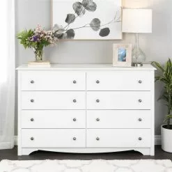 Prepac Monterey White Pine 8-Drawer Double Dresser -Prepac Shop 331062698 AlternateImage4