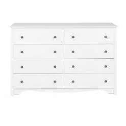 Prepac Monterey White Pine 8-Drawer Double Dresser -Prepac Shop 331062698 MainImage 001