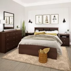 Prepac Monterey Cherry Pine 8-Drawer Double Dresser -Prepac Shop 331062707 AlternateImage7