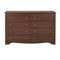 Prepac Monterey Cherry Pine 8-Drawer Double Dresser -Prepac Shop 331062707 MainImage 001