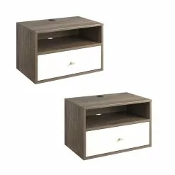 Prepac Drifted Grey And White Pine Nightstand - Set Of 2 18 Prepac Drifted Grey And White Pine Nightstand - Set Of 2 -Prepac Shop 331062713 MainImage 001