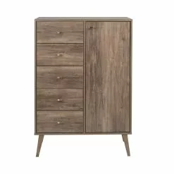 Prepac Milo Drifted Grey Pine 5-Drawer Combo Dresser -Prepac Shop 331062715 MainImage 001