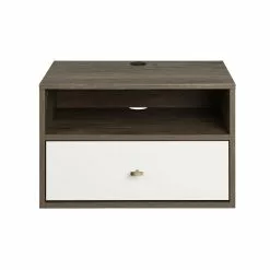 Prepac Drifted Grey And White Pine Nightstand With Open Shelf -Prepac Shop 331062718 MainImage 001